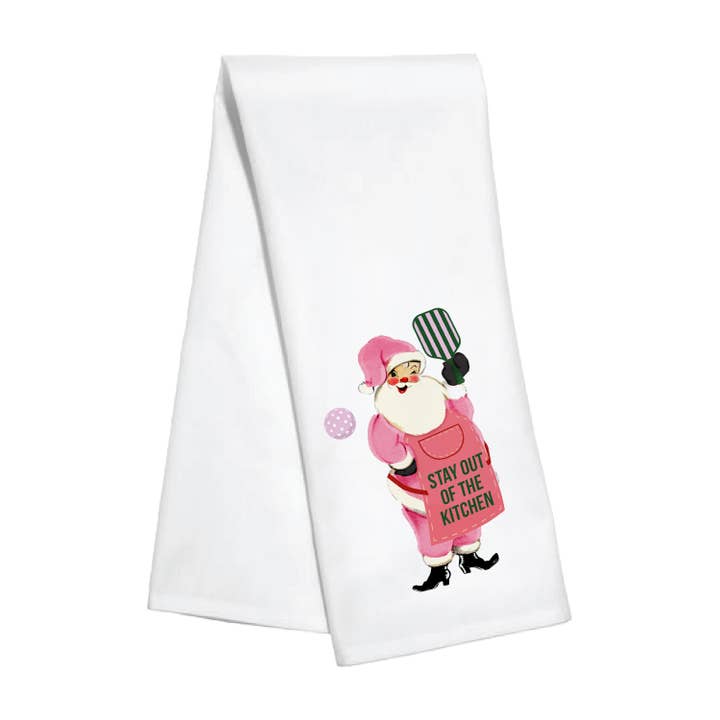 Kitchen Towel - Santa Stay Out of the Kitchen for wholesale by Toss Designs