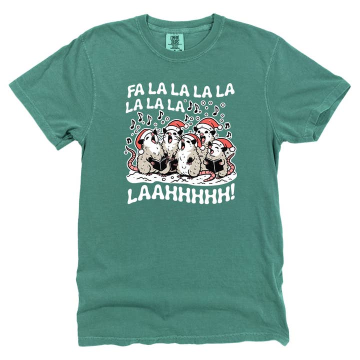 Christmas Caroling Opossums for wholesale by Let's Get This Thread