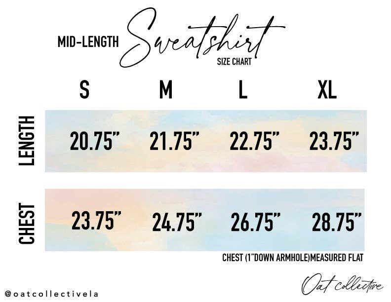 OAT COLLECTIVE - Wholesale Graphic Sweatshirt - Women's - CUSTOM STATE Mid Graphic Sweatshirt10