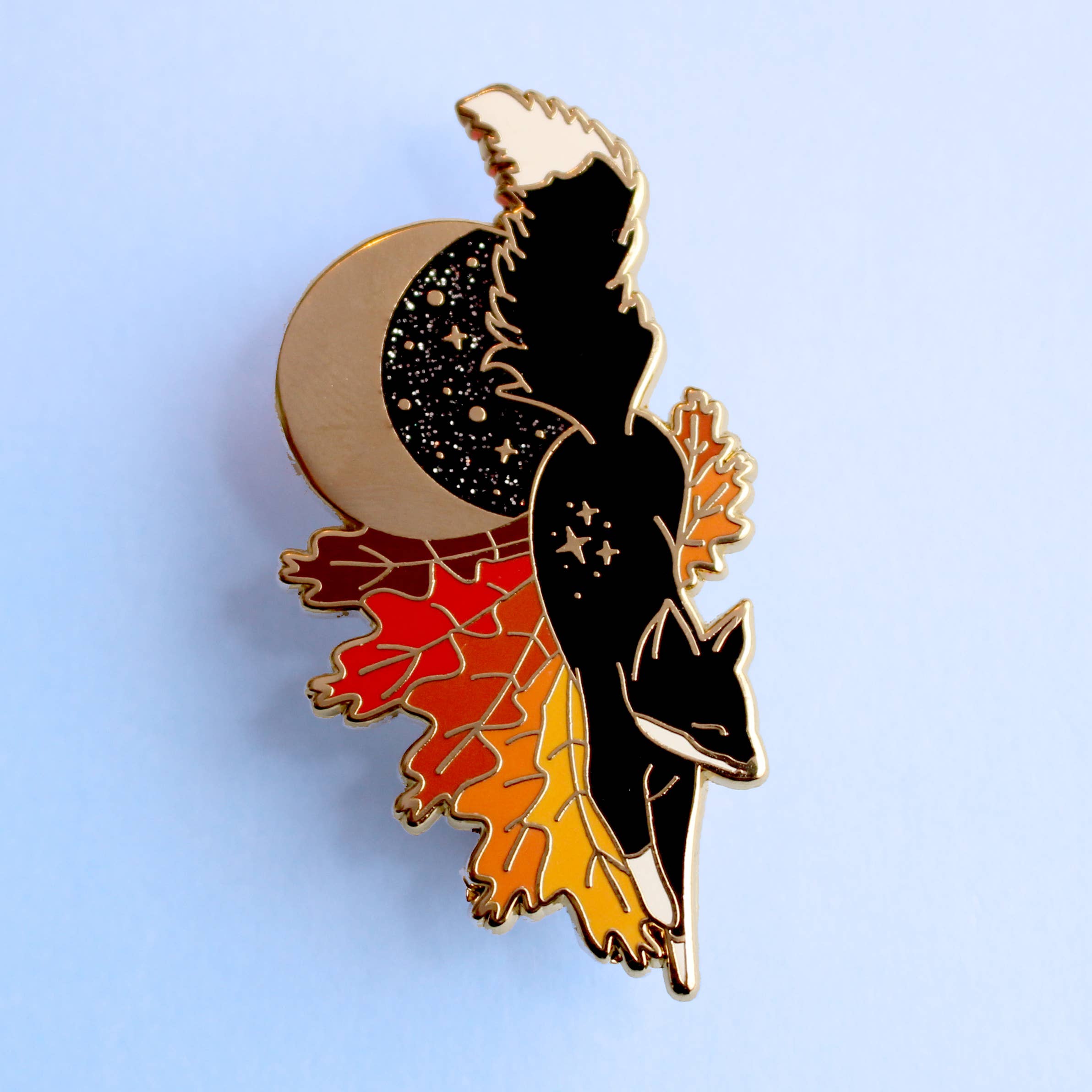 Glitter Punk - Wholesale Lapel Pin/Button - Fox Enamel Pin - Autumn Fall collection3