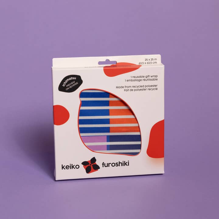 Keiko Furoshiki - Wholesale Flat wrap - Furoshiki Reusable Japanese Fabric Gift Wrap Kanoko Forest5