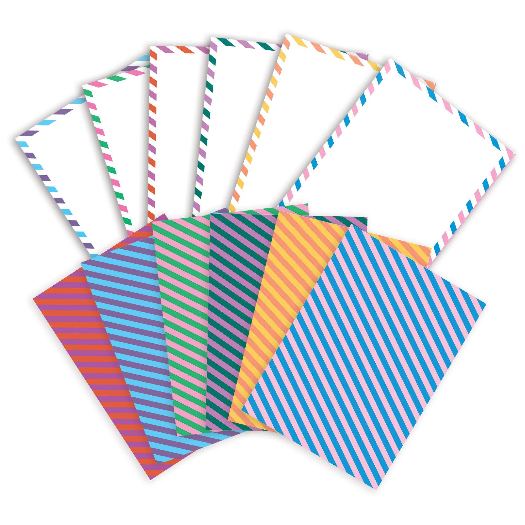 Pipsticks - Wholesale Stationery/Notecard Set - Happy Mail Medley Notecard Pack (12ct)1