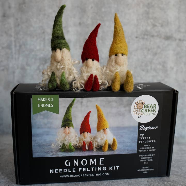 Bear Creek Felting - Wholesale DIY Craft Kit - Gnome Needle Felting Kit2