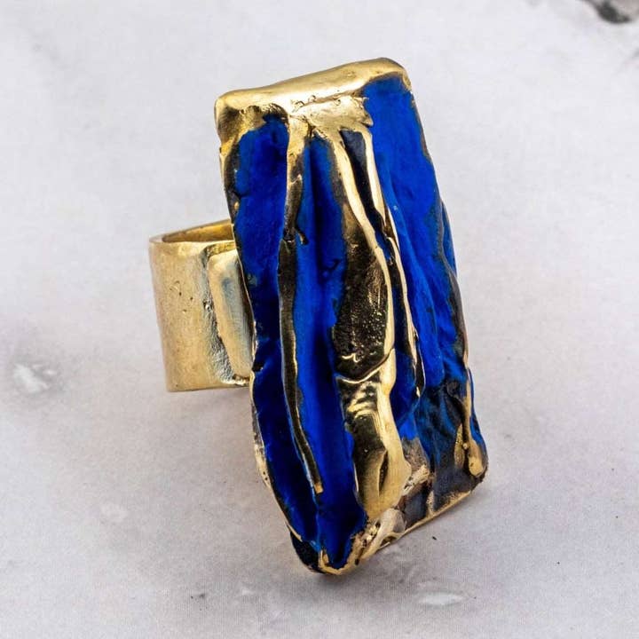 Modernistisk kantig ring för wholesale av YuuJewels