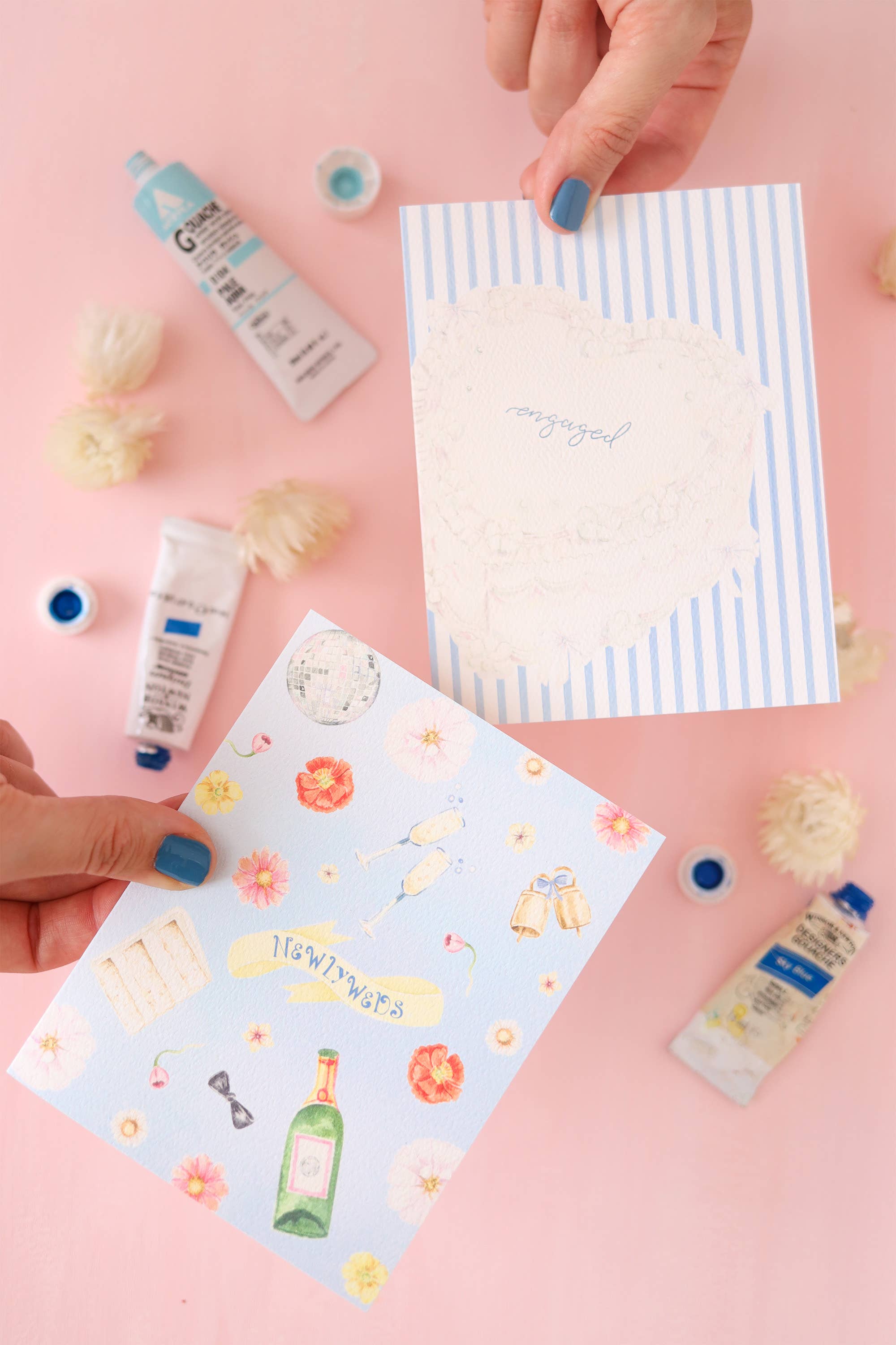 Stephanie Tara Stationery - Wholesale Engagement Card - engaged cake engagement card2