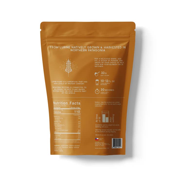 Patagonia Proteins - Wholesale Protein/Superfood Powder - Lupine Protein Powder - Cavendish Banana (15 servings)1