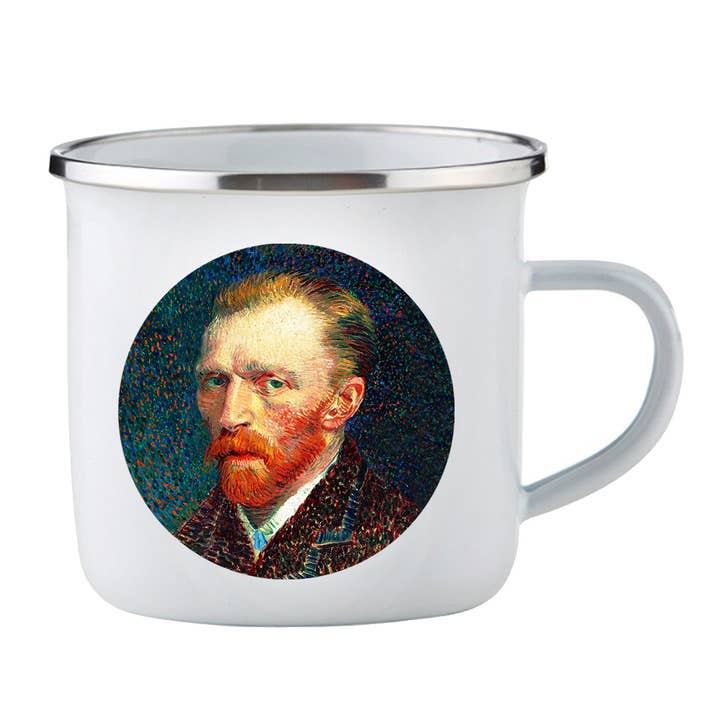 Van Goghs „Selvportræt“/Emalje Kup/Kunst for engroshandel hos Bronze Baboon