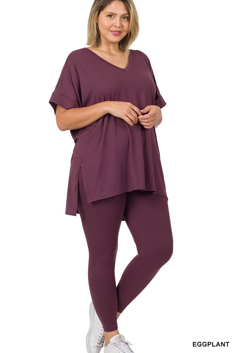 42POPS - Wholesale Lounge Set - Women's - `.Plus Microfiber Lounge Wear 2 Pc Set48