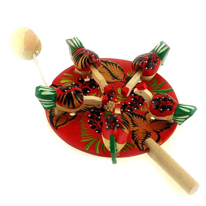 GSZ corporation DBA Gabriella's Gifts - Wholesale Wood Toy - Kids - Hand Painted Wooden Pecking Chickens Hens Toy3