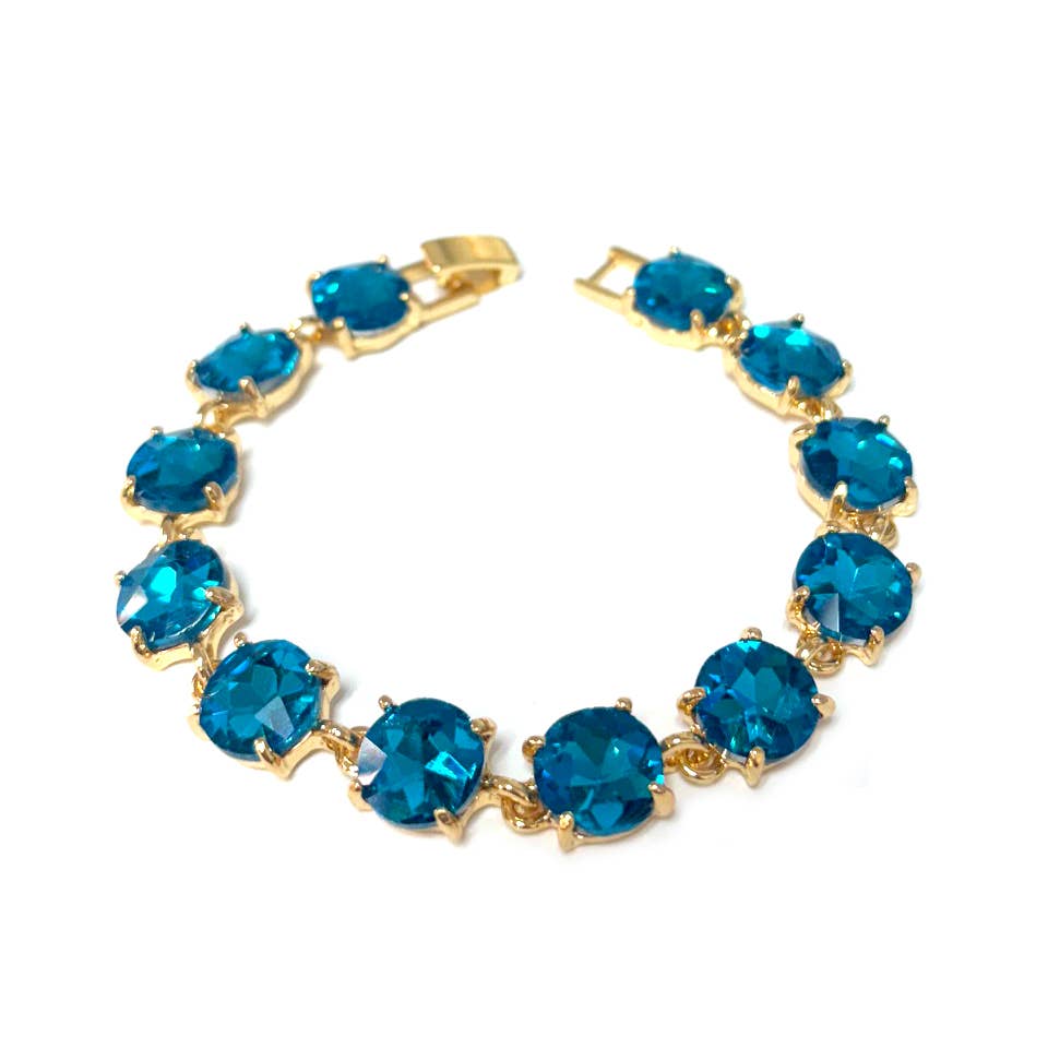 StarryNYC - Vente Bracelets maillon et chaîne - Bracelet rond en cristal taillé dans un coussin32