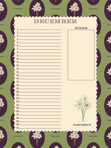 Bloom and Kettle – Großhandel Kalender – Ewiger Blumenkalender für den Geburtsmonat6