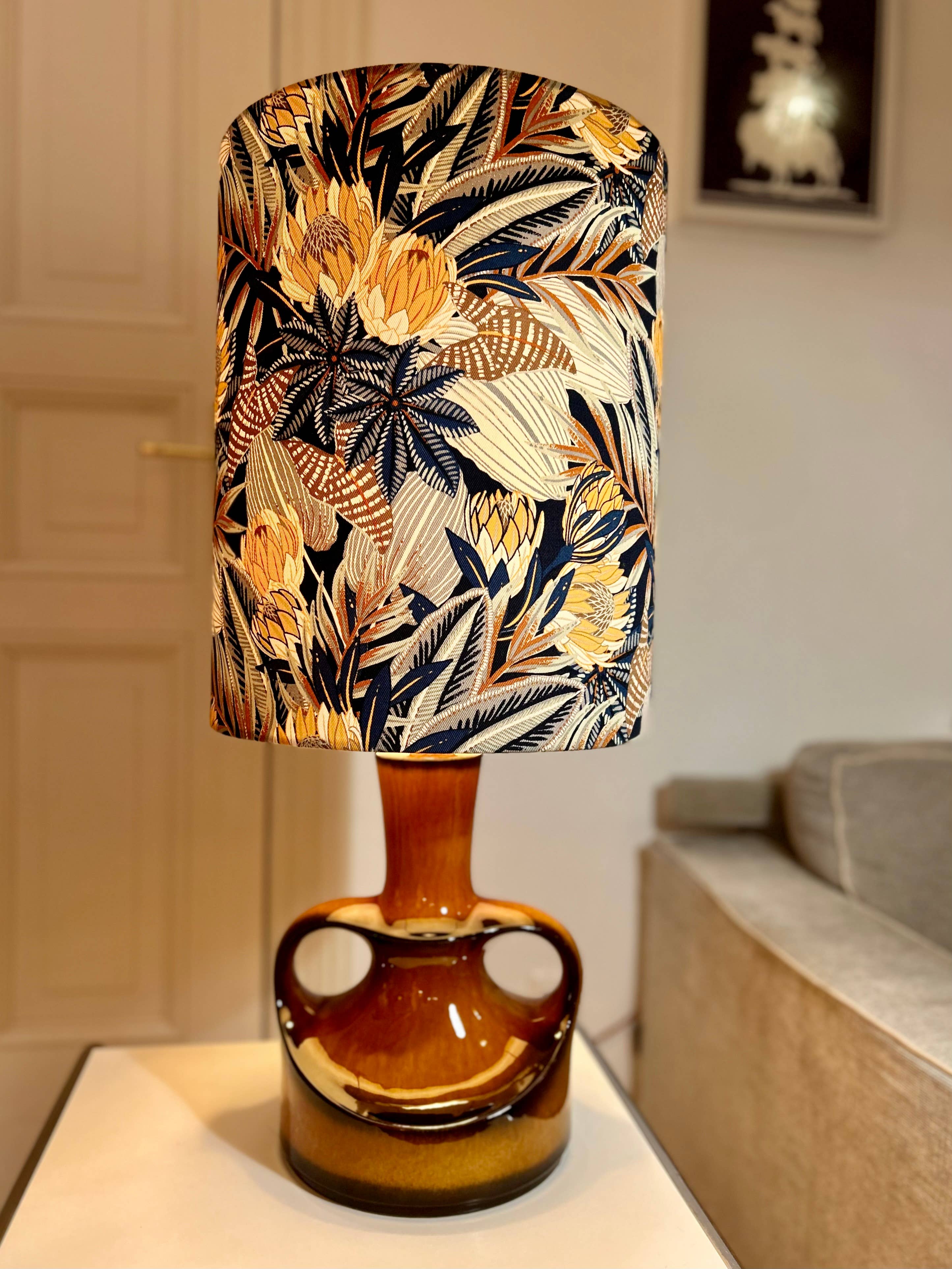 Roomlight Studio – Großhandel Akzent-/Schreibtischleuchte – Mid Century Keramik Lampe von Göbel - West German Pottery