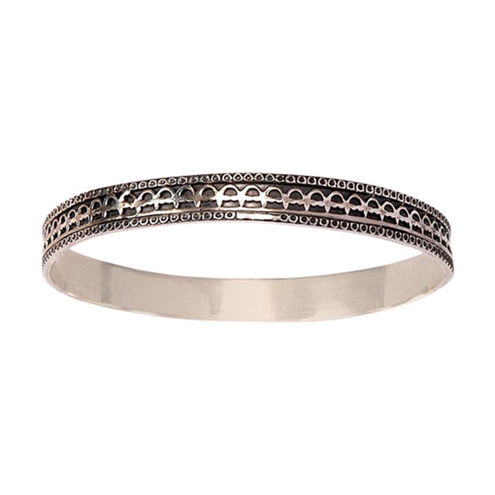 PICKETT SILVER BANGLE for wholesale by Himatsingka