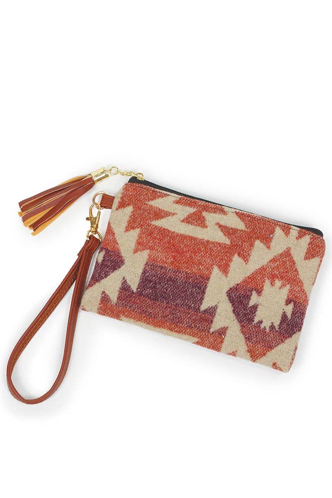 Hana - Wholesale Wristlet - Western Print Pouch Bag with Wristlet2