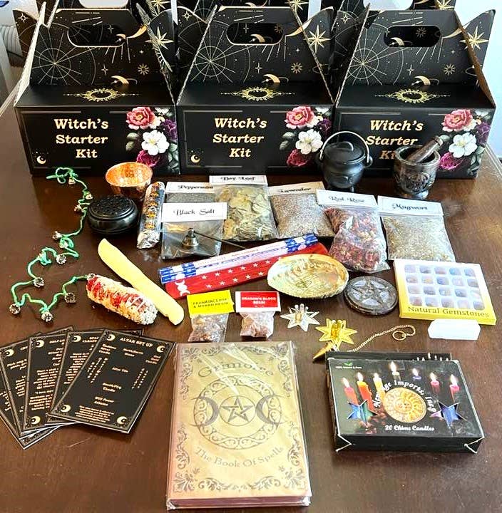 Aura Song Gifts - Wholesale Meditation Supplies - Witch's Starter Kit with 75 items3