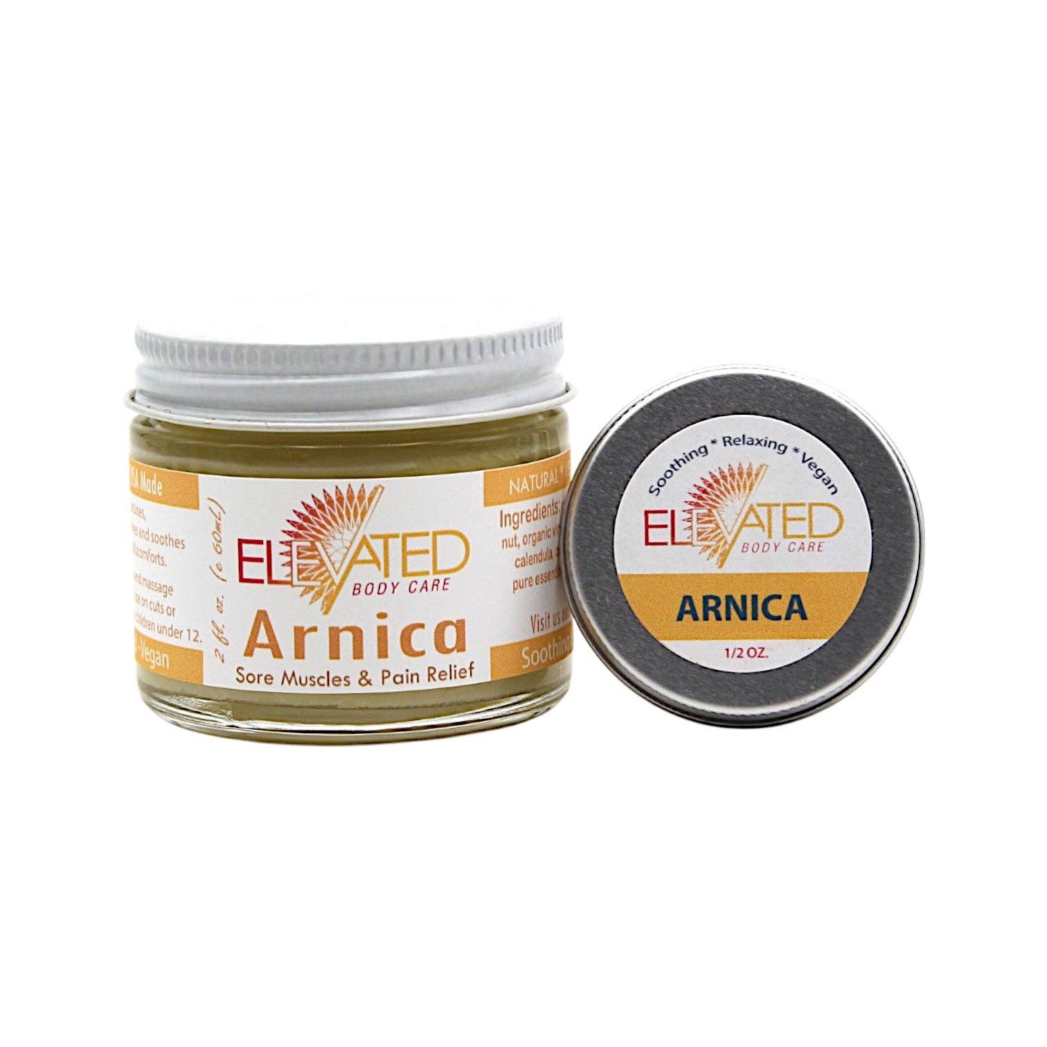 Taylor's Naturals - Wholesale Healing Salve/Balm/Cream - ELEVATED - Arnica - Natural sore muscle relief, reduce bruising & swelling (travel/sample size)2