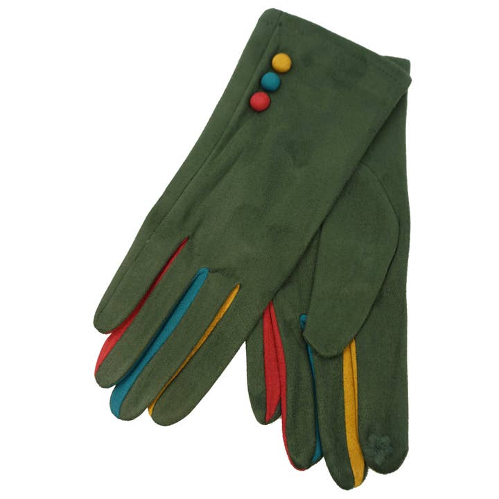 Anais - Wholesale Gloves - Women's - Multi-color glove with touch finger YN03293