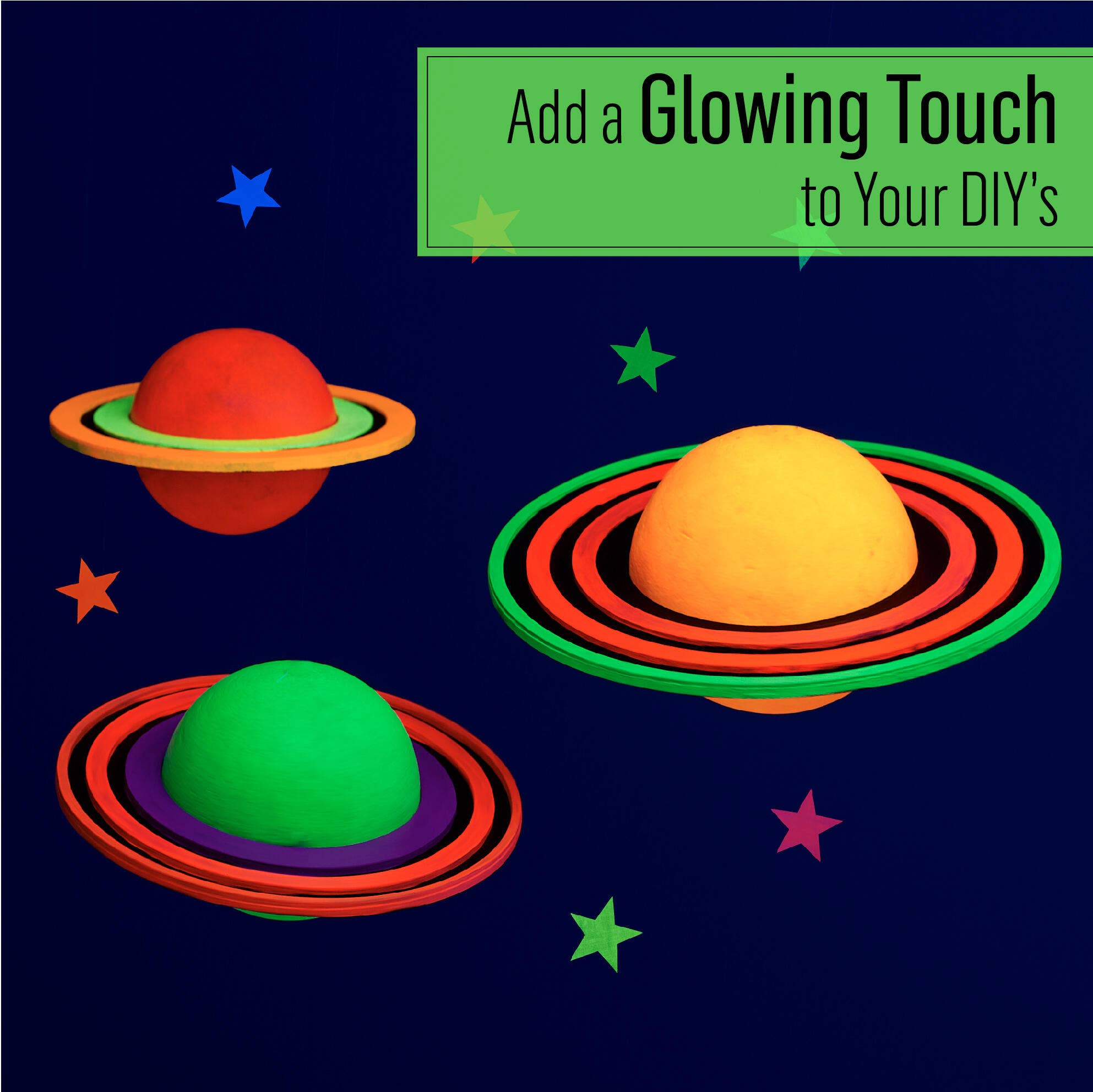 Plaid Crafts - Wholesale Acrylic Paint - FolkArt ® Glow-in-the-Dark Paint Set - 4-Piece3