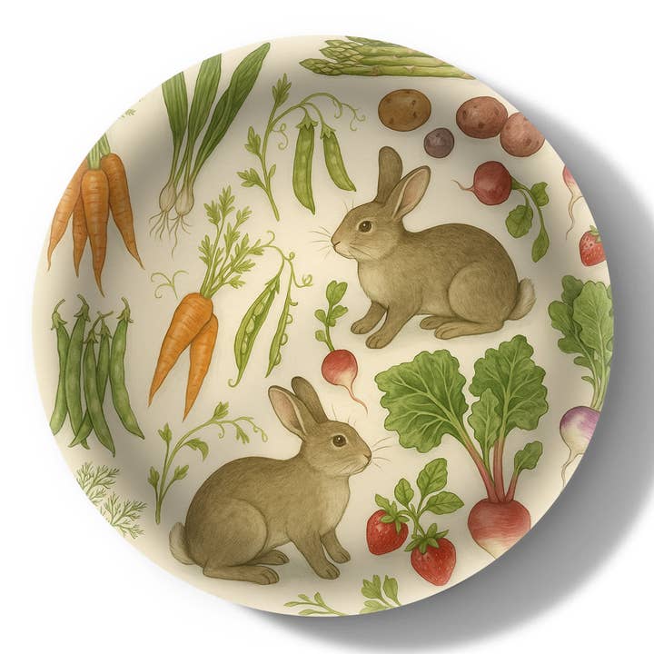 Spring Garden Stor Bakke | Rund Bakke i Birketræ | Serveringsudstyr for engroshandel hos Maure Luxury Gifts