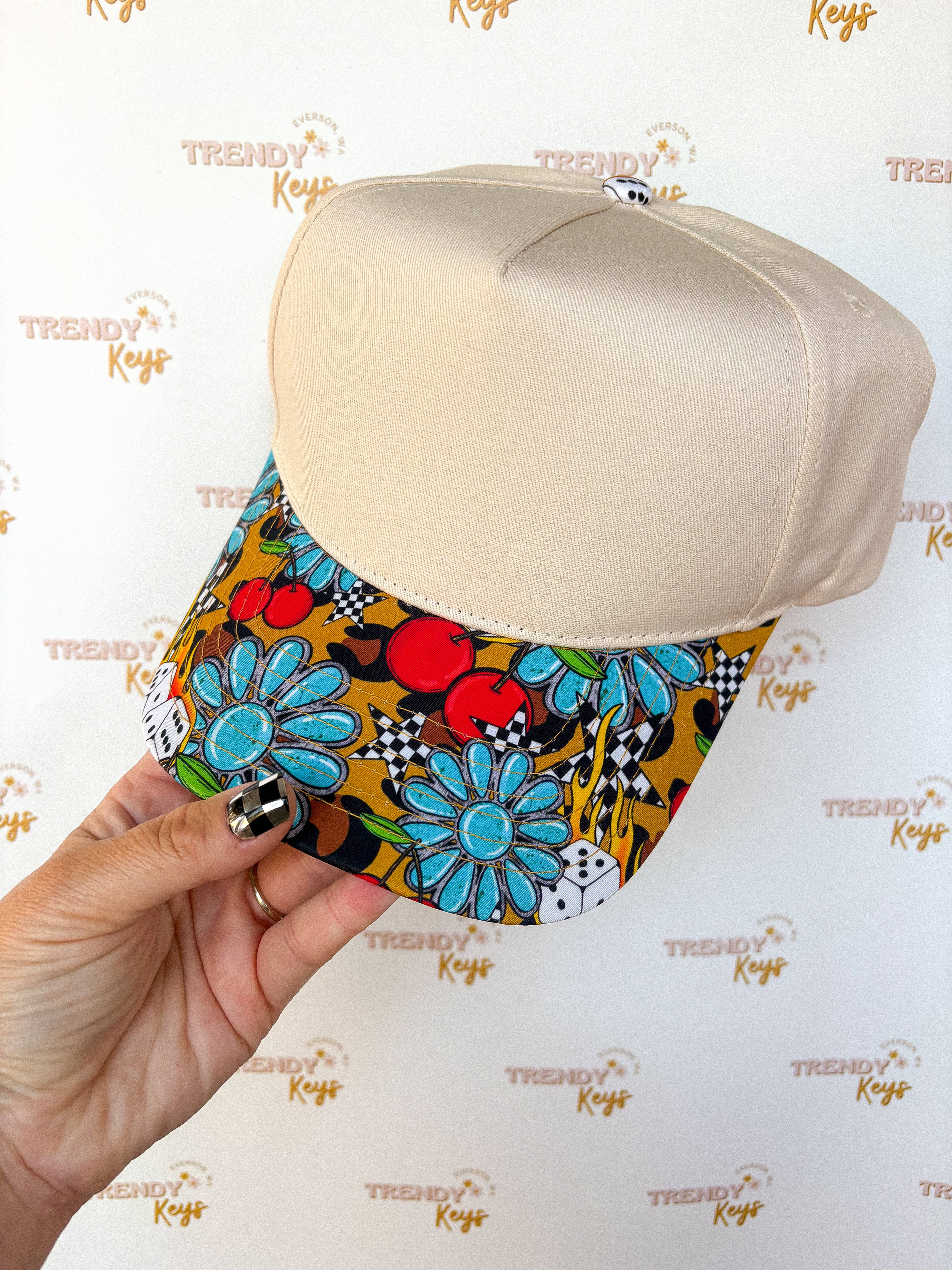 TrendyKeys - Wholesale Baseball Cap - Women's - Canvas Front Ball Cap - TK Original Designs2