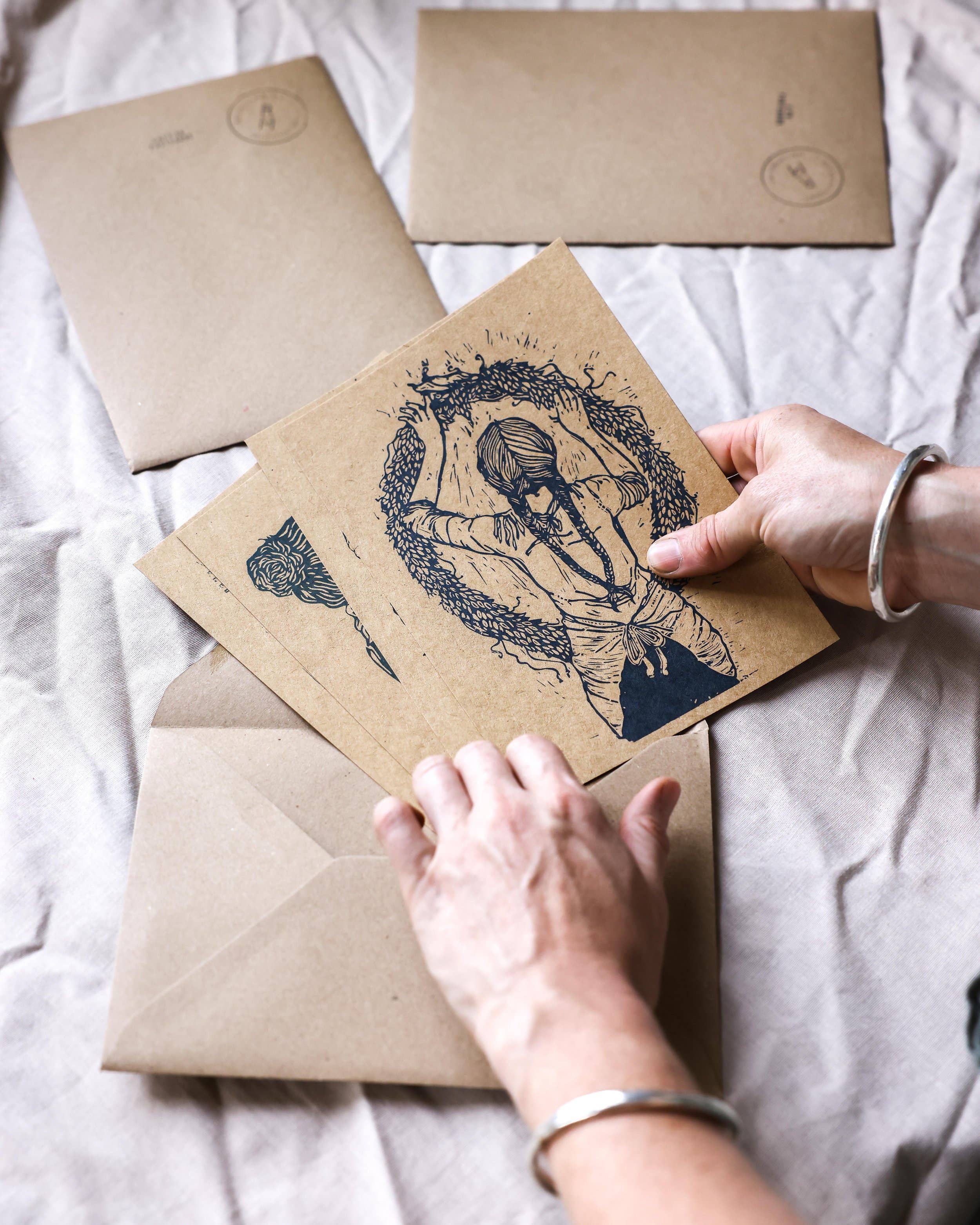 Rosanna Morris - Wholesale Postcard Set - Pack of 4 Postcards - A5 - Gather5