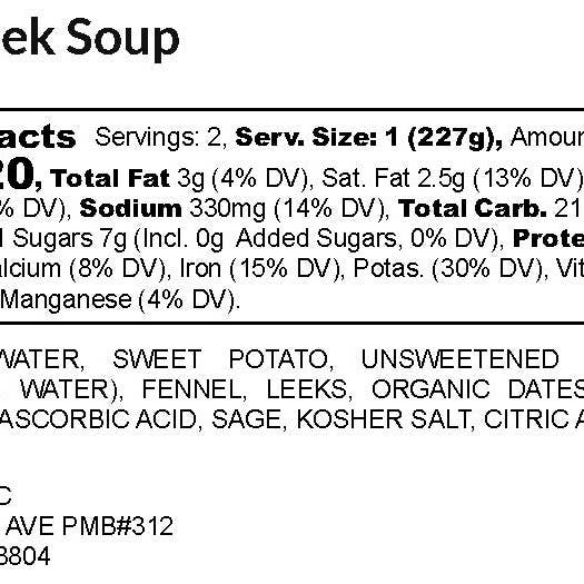 18 Chestnuts Soups - Wholesale Soup - Potato Leek Soup 16 oz2