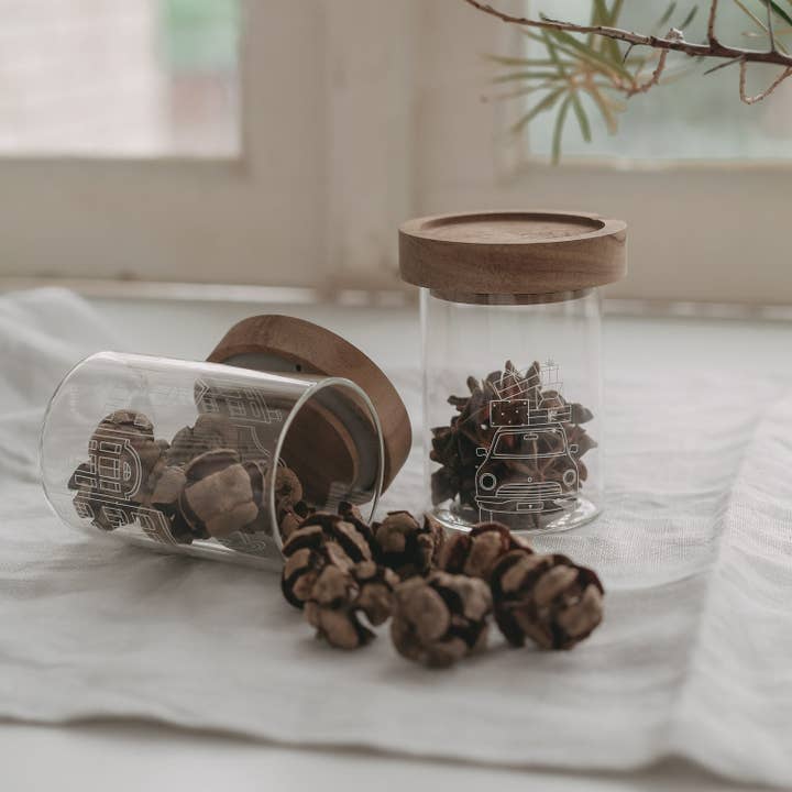 Eulenschnitt - Wholesale Jar - Mini Storage Jar Christmas Car (PU = 8 pcs)1