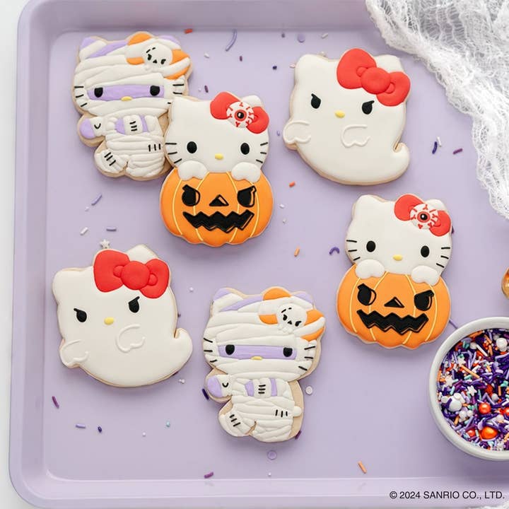 Handstand Kitchen - Venta al por mayor Cortapastas - Sellos para galletas de Halloween de Hello Kitty®, juego de 3