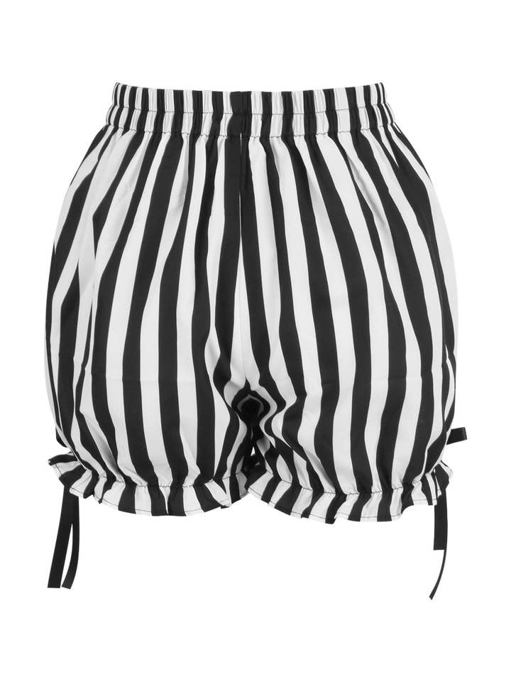 Daisy Corsets - Wholesale Underwear - Women's - White/Black Striped Bloomers