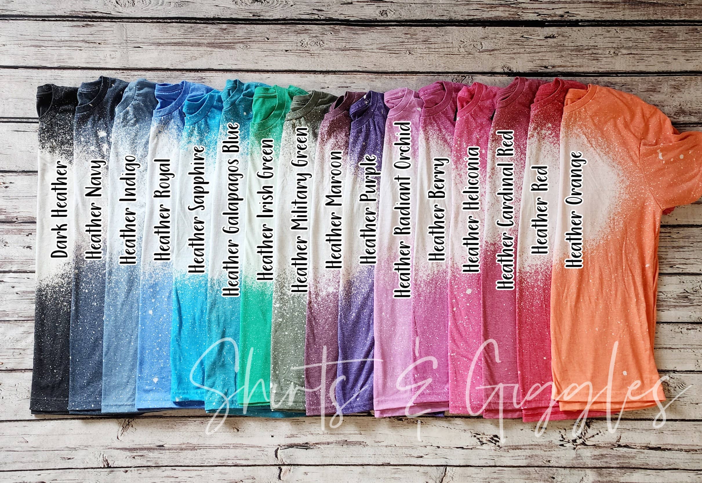 Shirts & Giggles - Wholesale T-Shirt - Women's - Gildan® Blank Bleached Unisex T-Shirts9