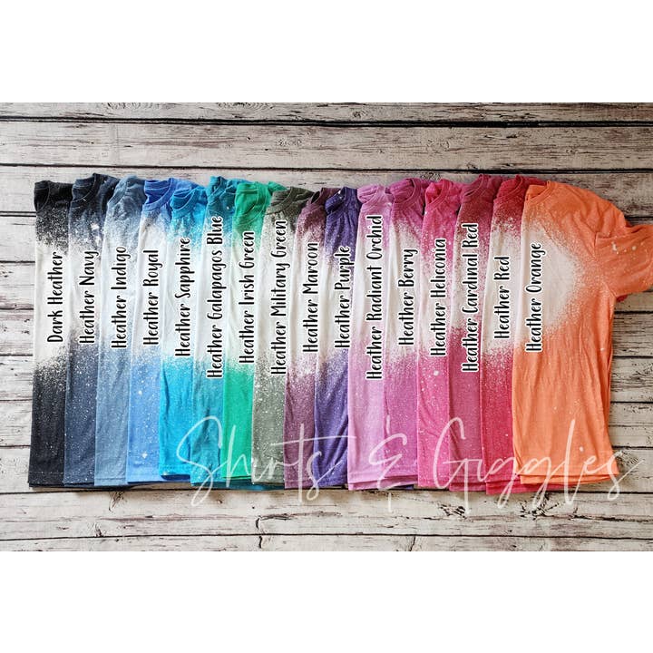 Shirts & Giggles - Wholesale T-Shirt - Women's - Gildan® Blank Bleached Unisex T-Shirts9