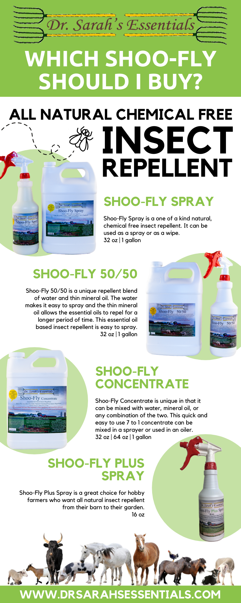 Dr. Sarah's Essentials LLC - Wholesale Insect Repellent - Shoo-Fly Plus Insect Spray2