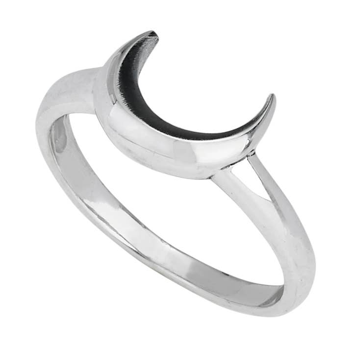 Tiger Mountain Jewelry - Wholesale Band/Stacked Ring - It's Just a Phase Sterling Silver Crescent Ring