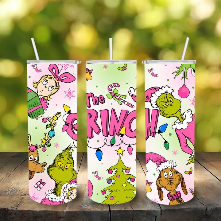 Bicchiere natalizio in acciaio inossidabile per la vendita all'ingrosso da parte di Lily's Craftory