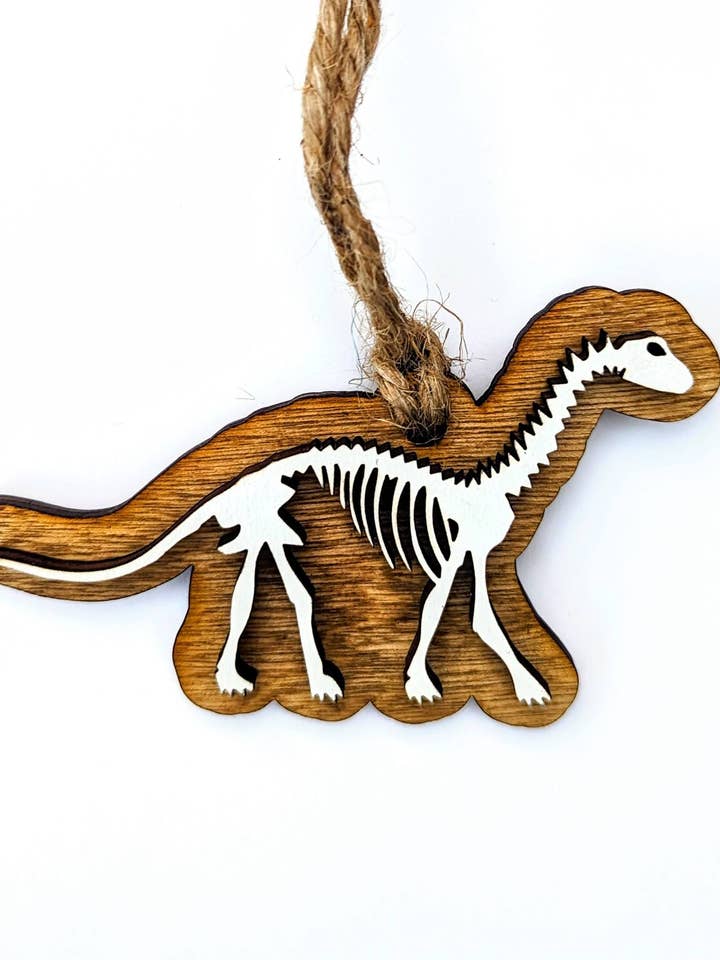 Brontosaurus Bones Christmas Ornament for wholesale by The Little Ornament Shop
