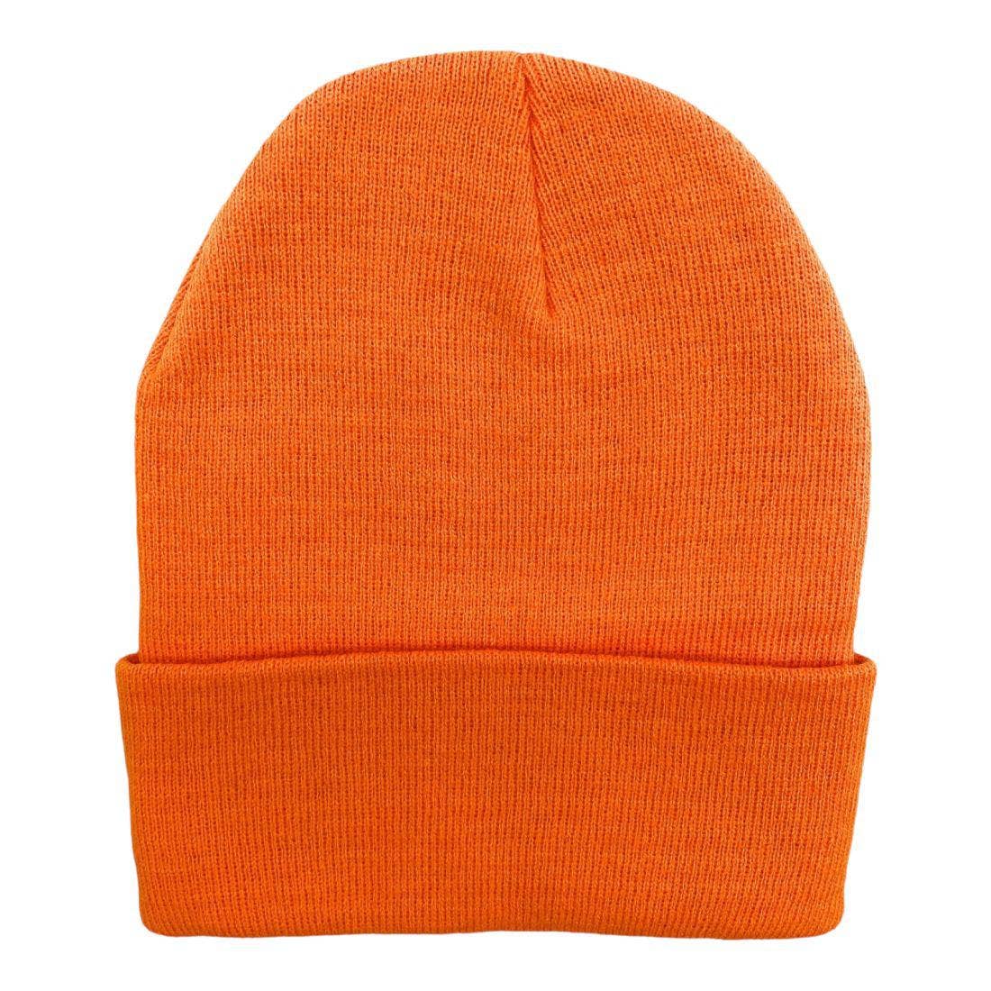 The Park Wholesale - Vente Bonnet – unisexe - Bonnets et bonnets de luge à revers en tricot doux, en vrac, multicolore, uni, blanc, vente en gros76