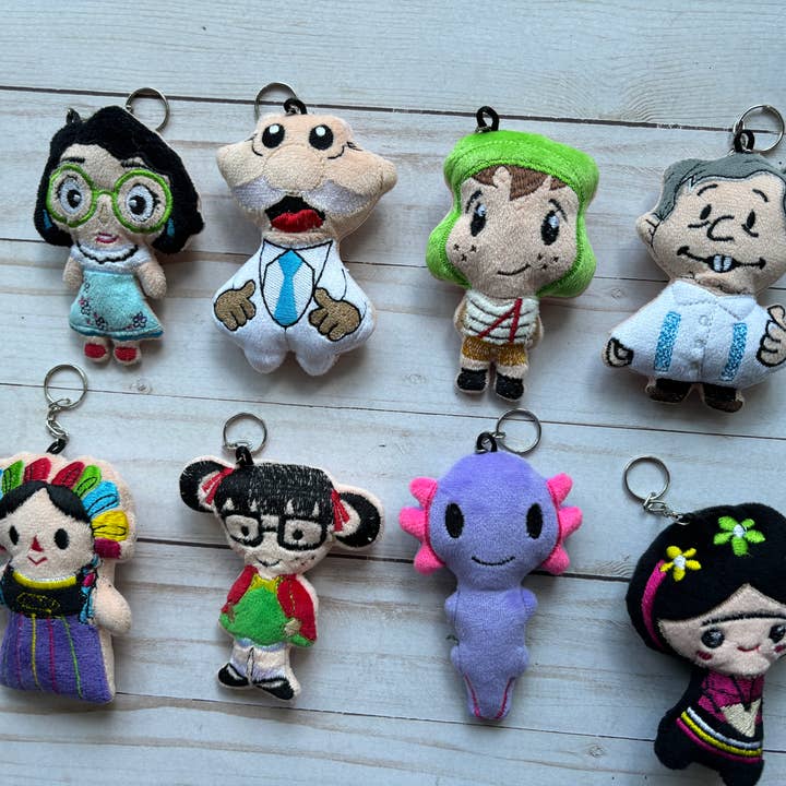 Viva Greetings - Wholesale Keychain - Unisex - Embroidered Plush Keychain Mexican Icons