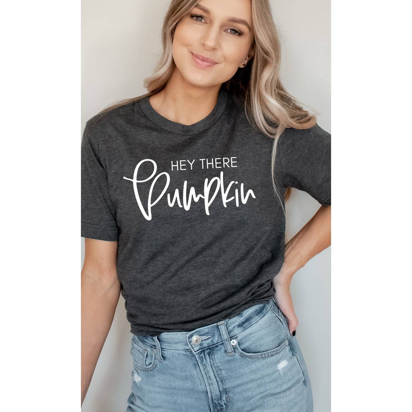 Kissed Apparel - Wholesale Screen Printed T-Shirt - Women's - Hey There Pumpkin Graphic Tee2