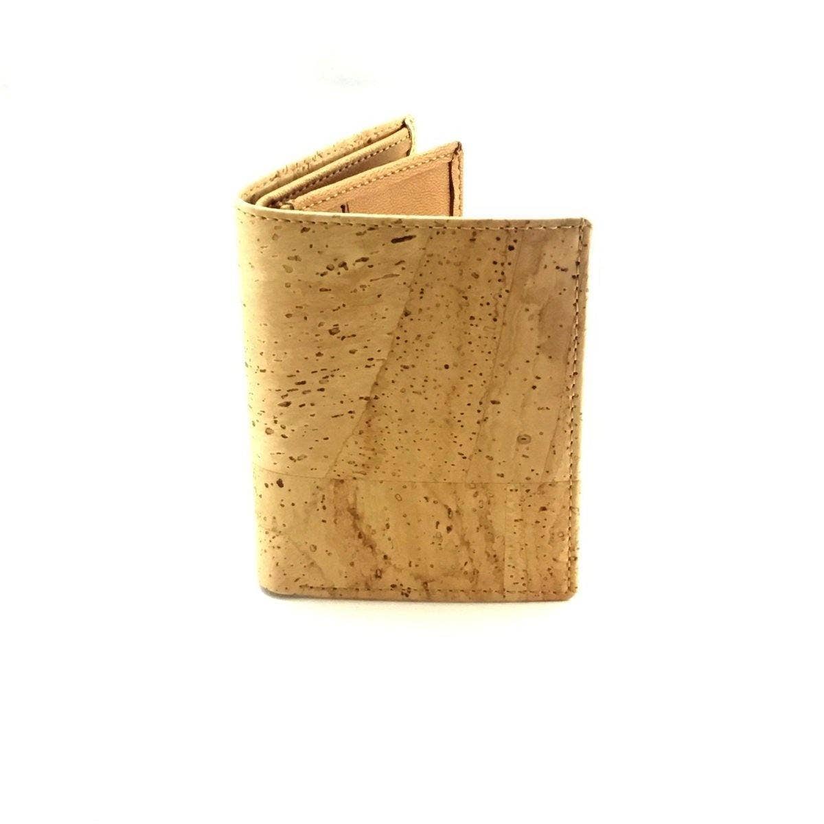 Moddanio Cork – porta-cartões - Unissexo por atacado – Carteira porta-cartões de cortiça e carteira minimalista vegana