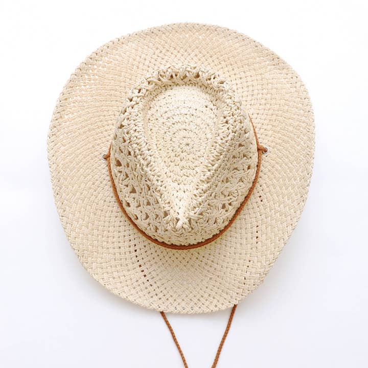 Leto Accessories - Wholesale Cowboy Hat - Women's - Stylish Bohemian Western Hat – Basketweave Cowboy 🏜️