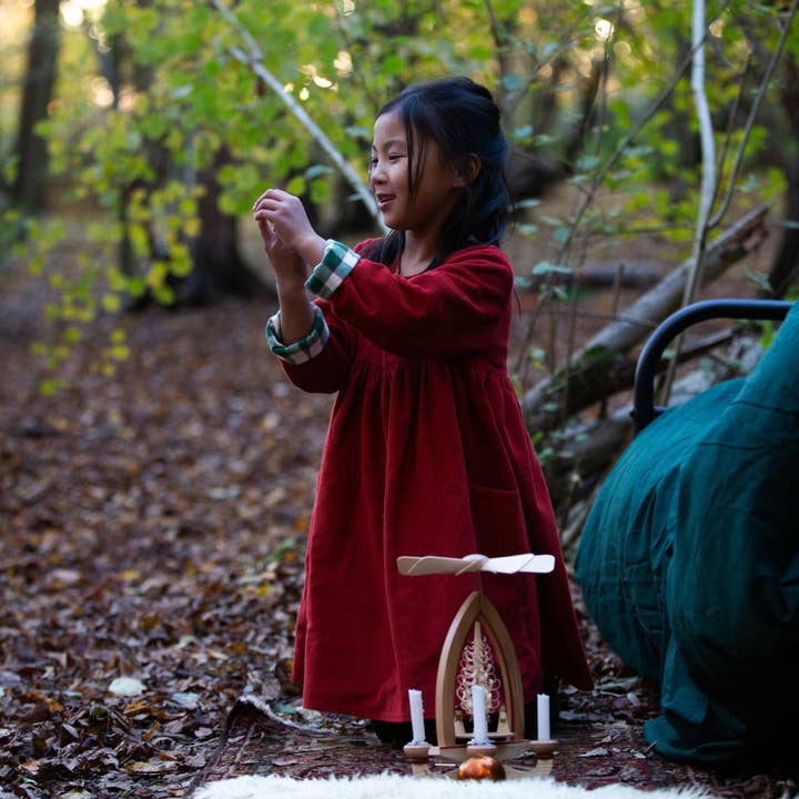 Hazelnut Day After Day Reversible Corduroy Pocket Dress for wholesale on Faire13