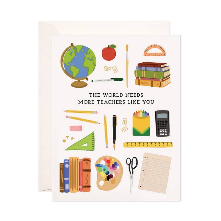 Teachers Like You wenskaart - Leraar bedankt, terug naar school voor wholesale door Bloomwolf Studio