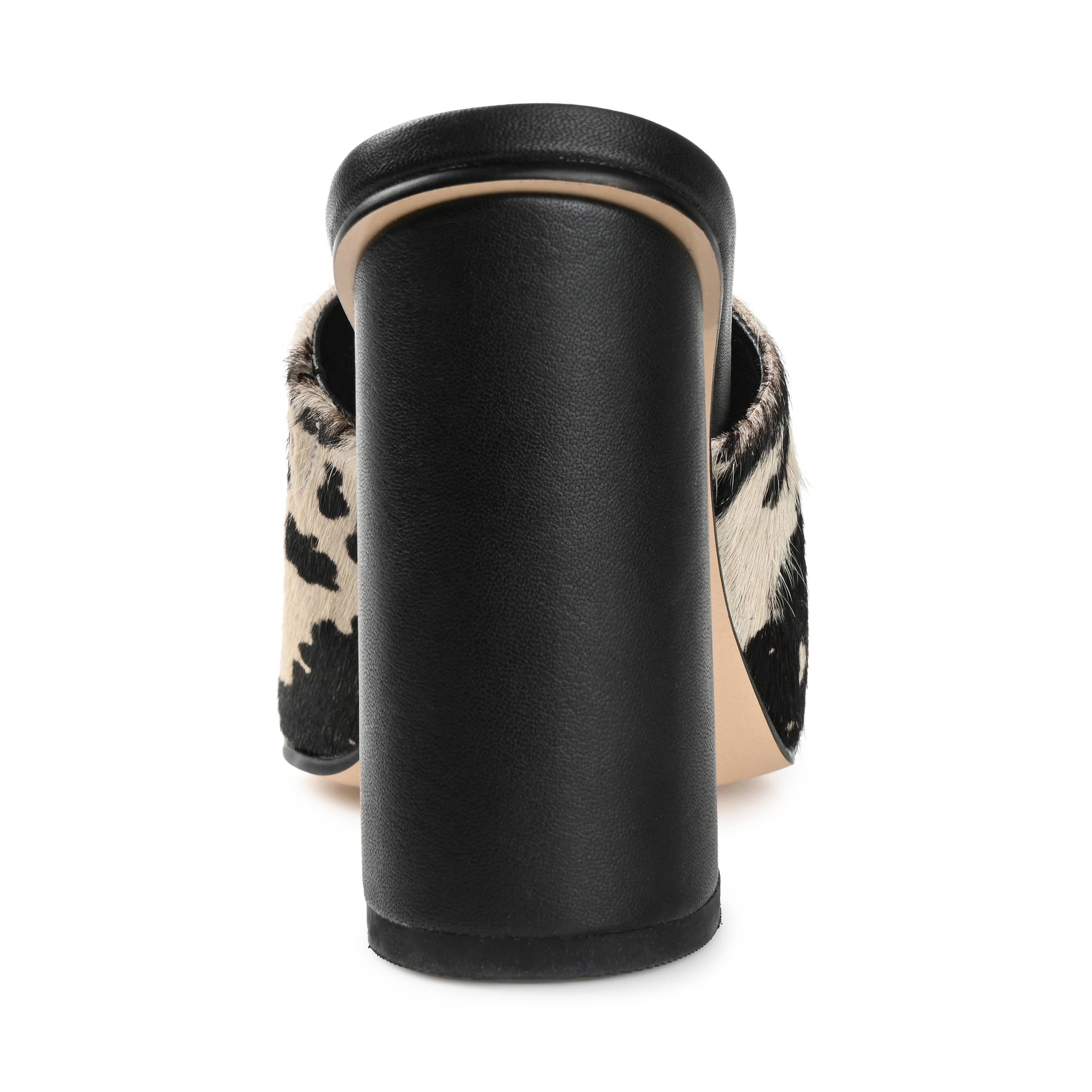 Journee - Wholesale High Heels - Women's - Deena Block Heeled Mules In Leather4