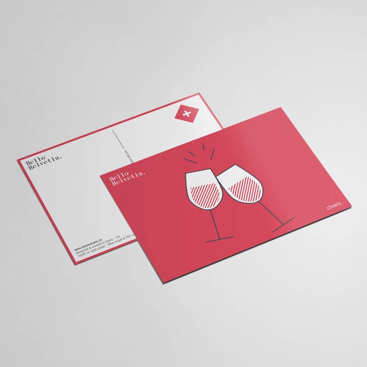 Hello Helvetia - Wholesale Postcard Set - Set of 5 post cards | Souvenirs of Switzerland1
