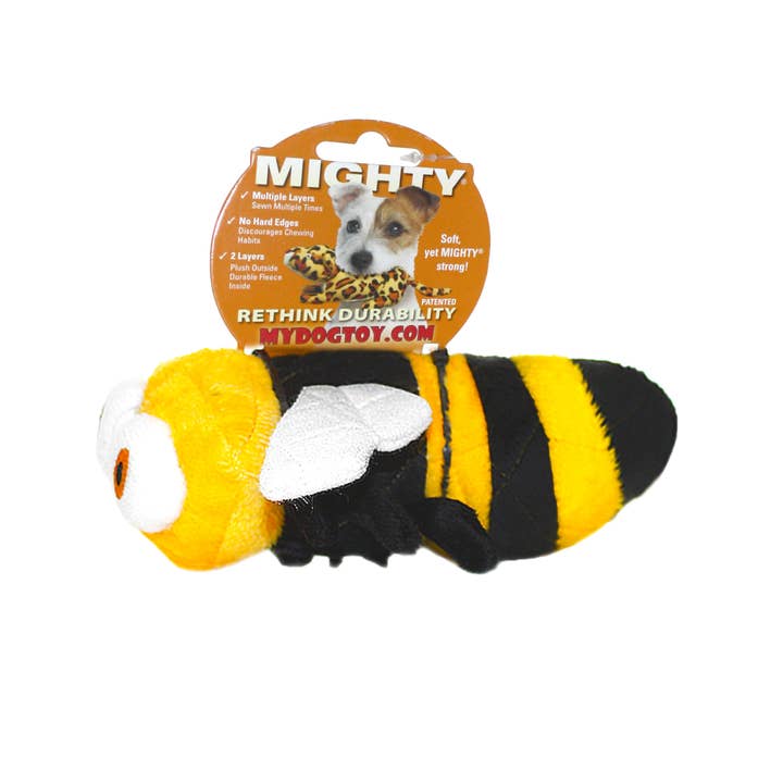 Tuffy Dog Toys - VIP Products – Großhandel Haustier-Quietschspielzeug – Hund – Mighty Jr Bug Bee, Hundespielzeug aus Plüsch, quietschend5