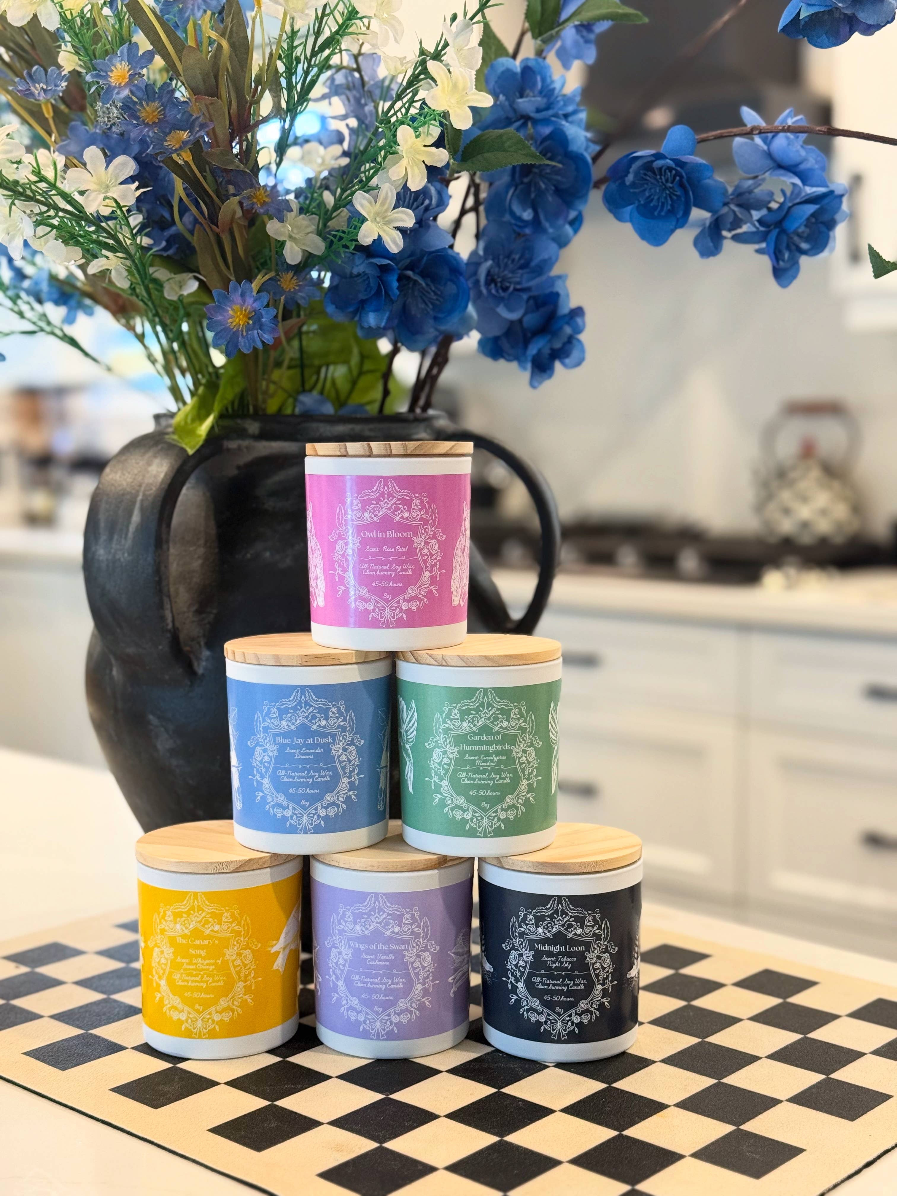 Feather & Flame Inc - Wholesale Jar/Filled Candle - "The Canary's Song " - Sweet Orange 100% Soy Wax Candle6