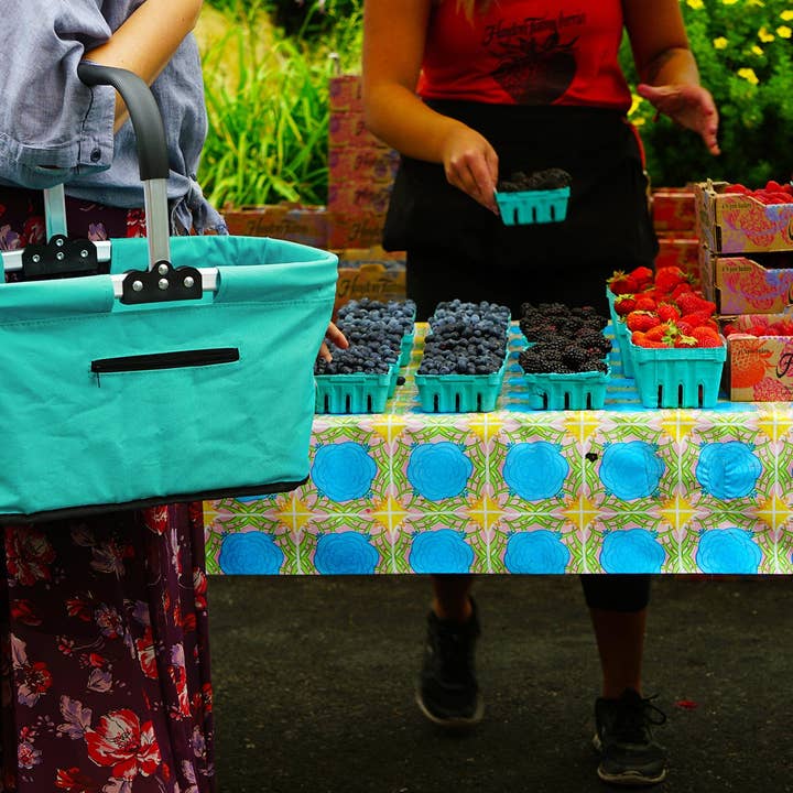 RSVP International - Wholesale Basket - Market Basket - Turq.9