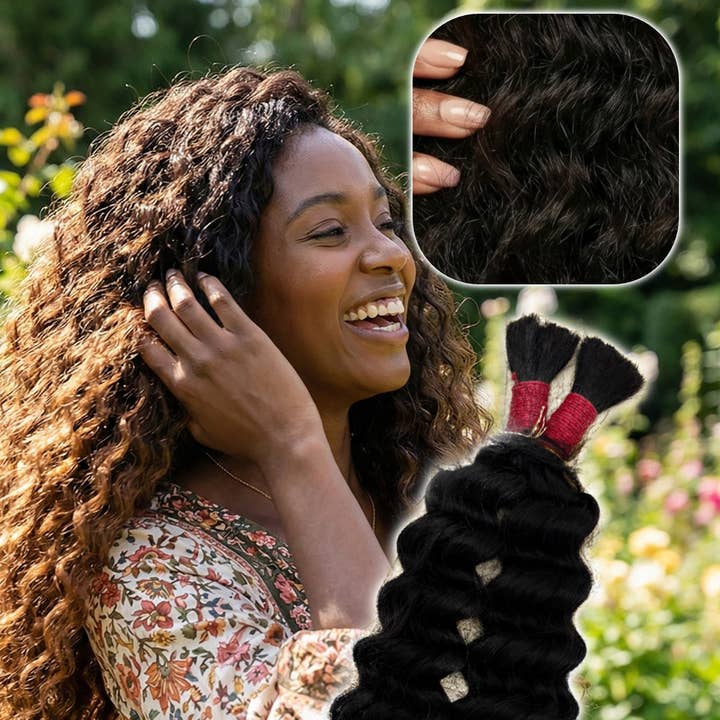 KIWI Deep Wave Bulk Echthaar zum Flechten – Natürliche Bohemian-Locken für den Großhandel von FULLY RIGHT ON BEAUTY LLC