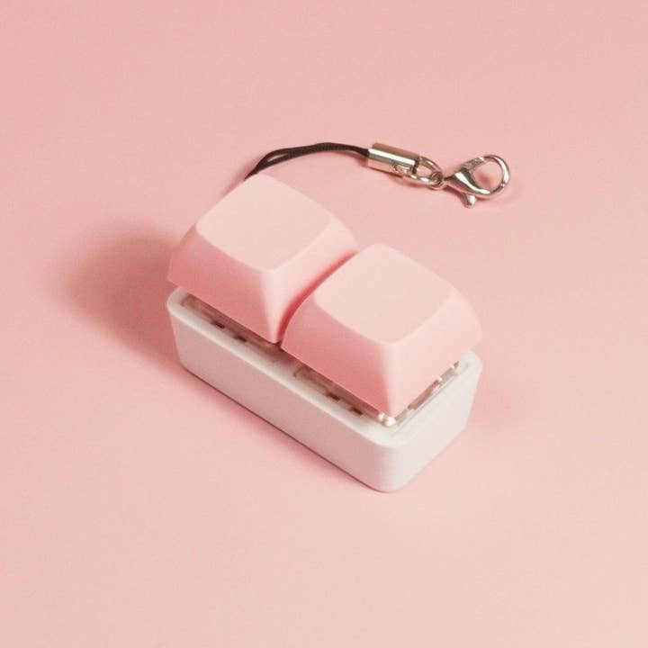 Strudel3D - Wholesale Fidget Toy - Kids - 2x1 Mechanical Fidget Keychain - Pastel Colors