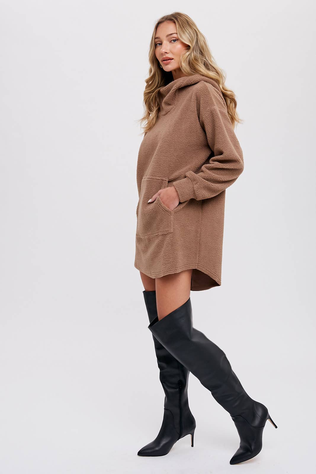 Bluivy - Wholesale Hoodie - Women's - FLEECE HOODIE TUNIC29